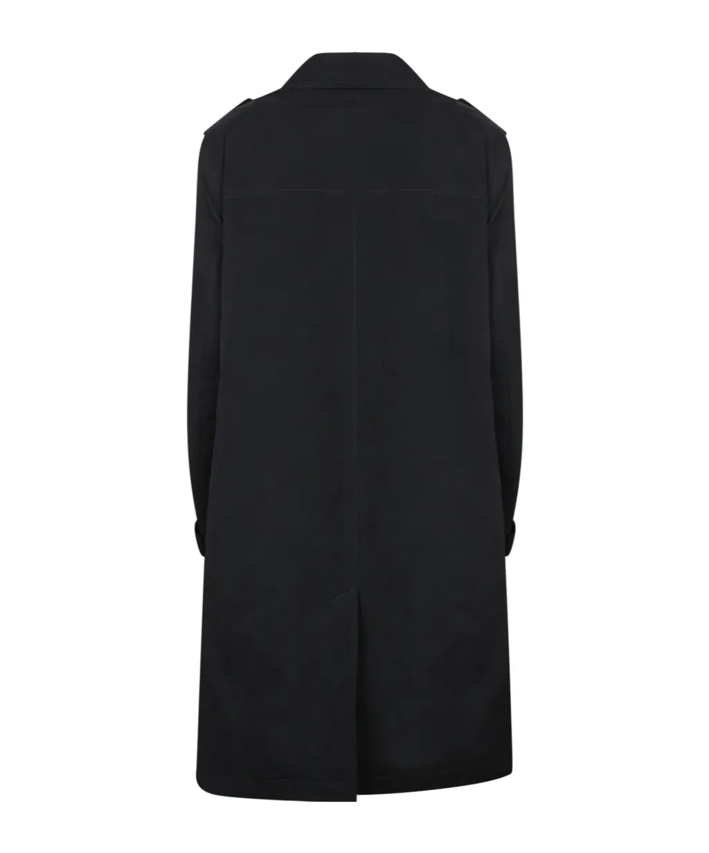 Waxed Button-Front Coat