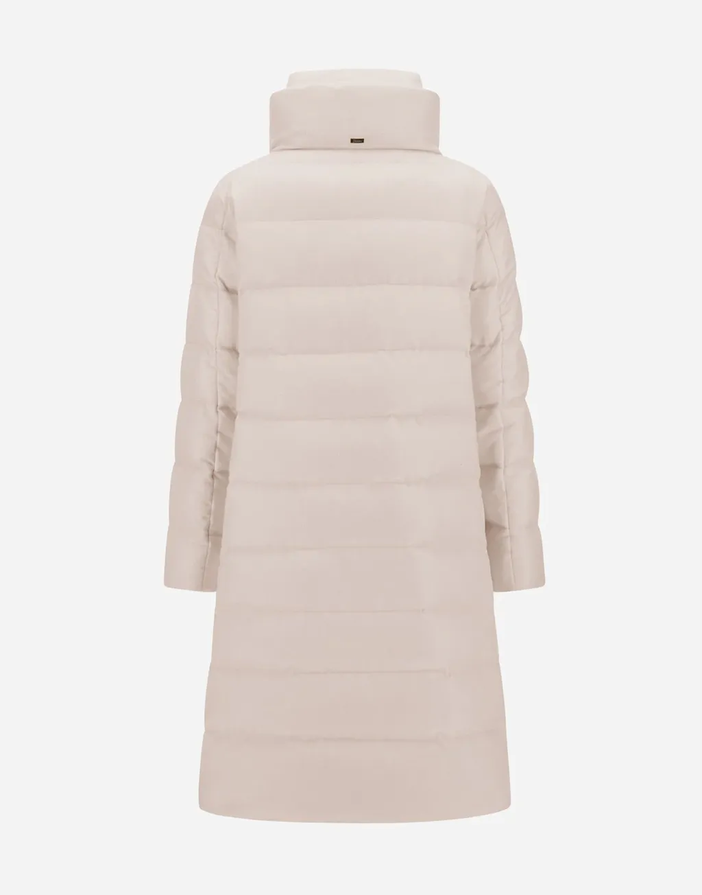 High-Neck Quilted Coat