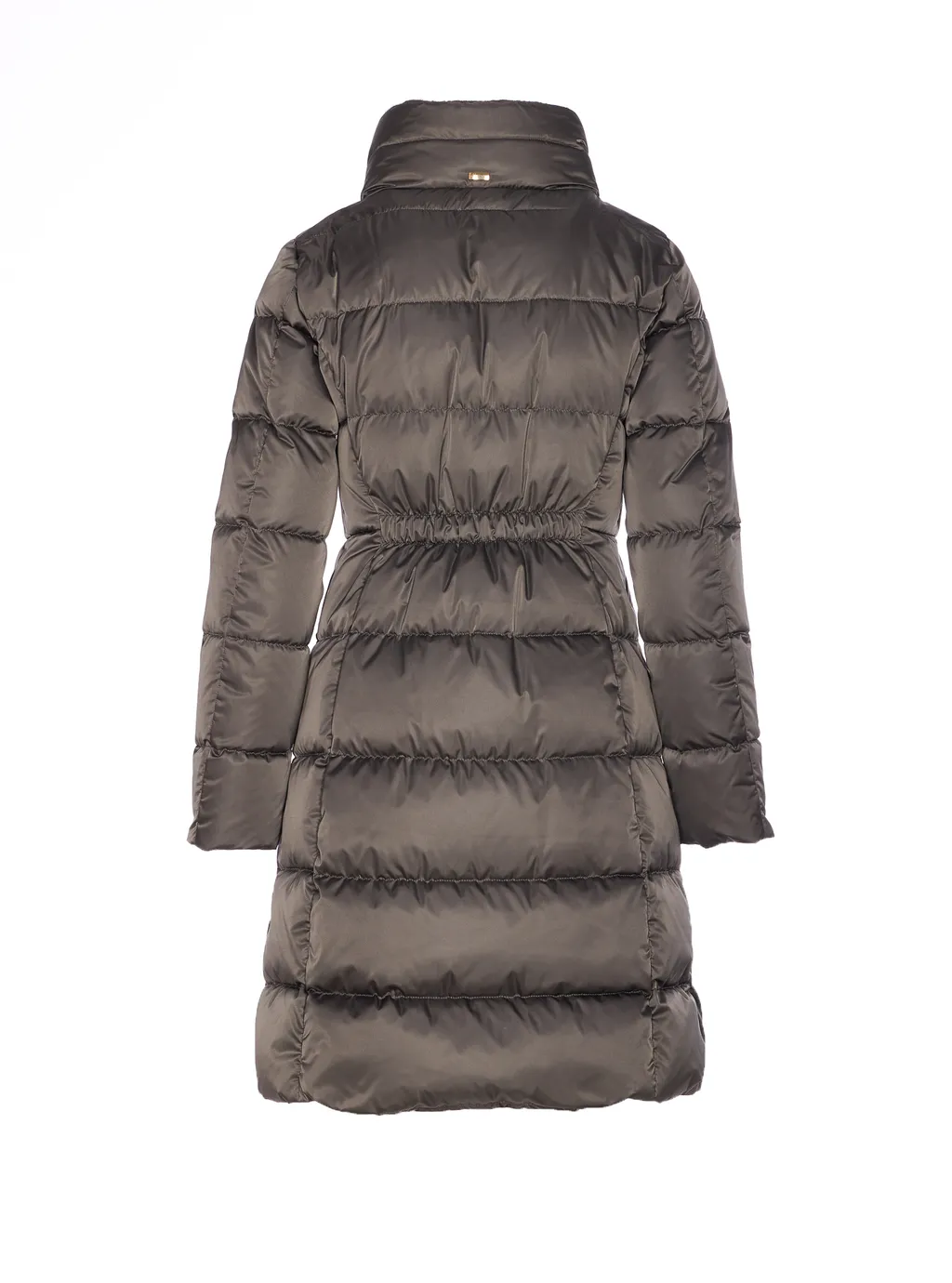 High Neck Padded Long Coat