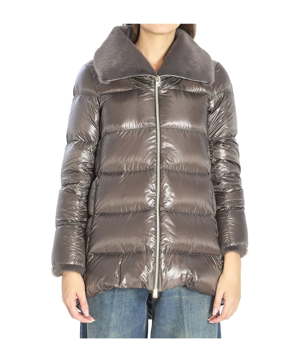 Padded Zip-Up Down Jacket