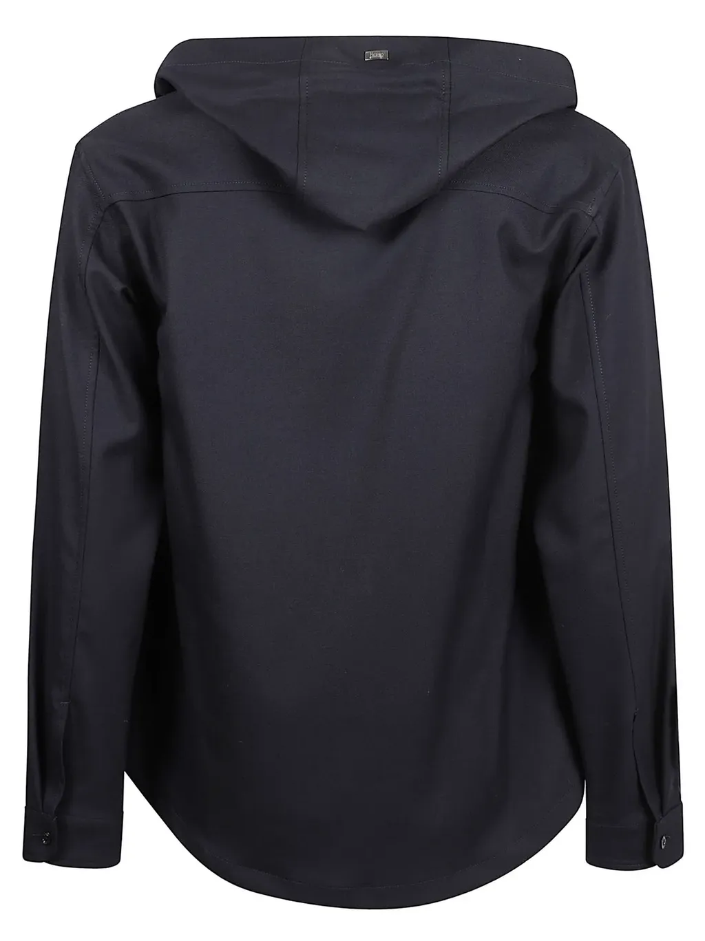 Buttoned Hooded Shacket