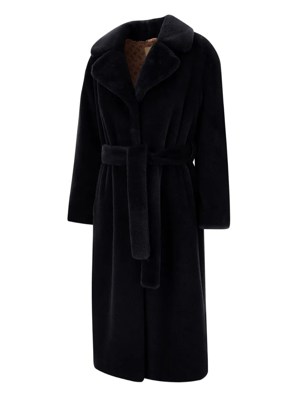 Single-Breasted Belted Coat