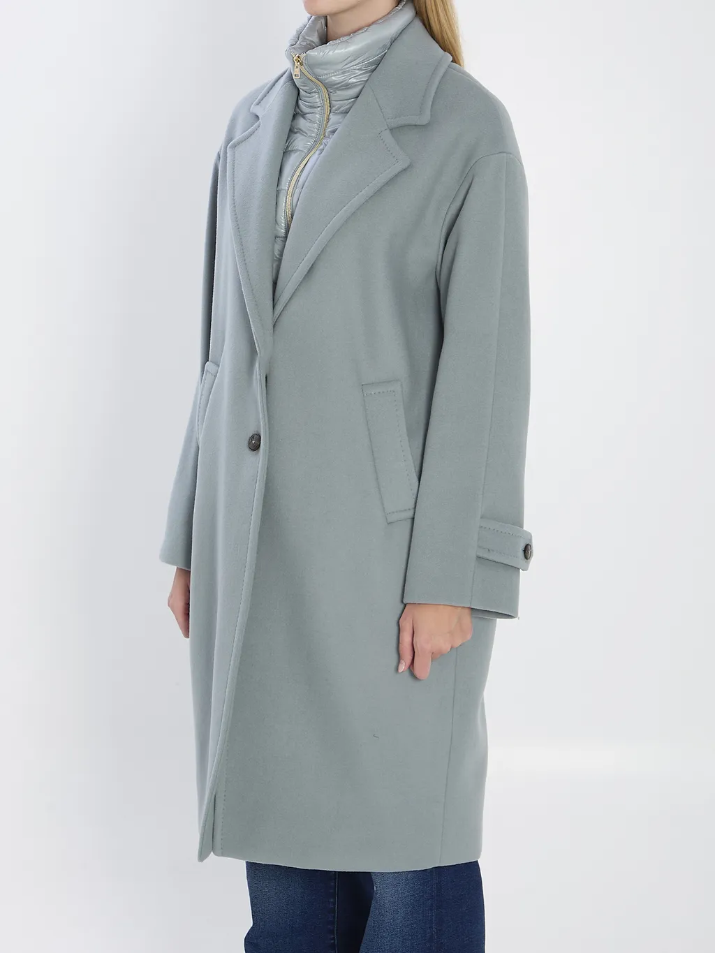 Single Breasted Padded Coat