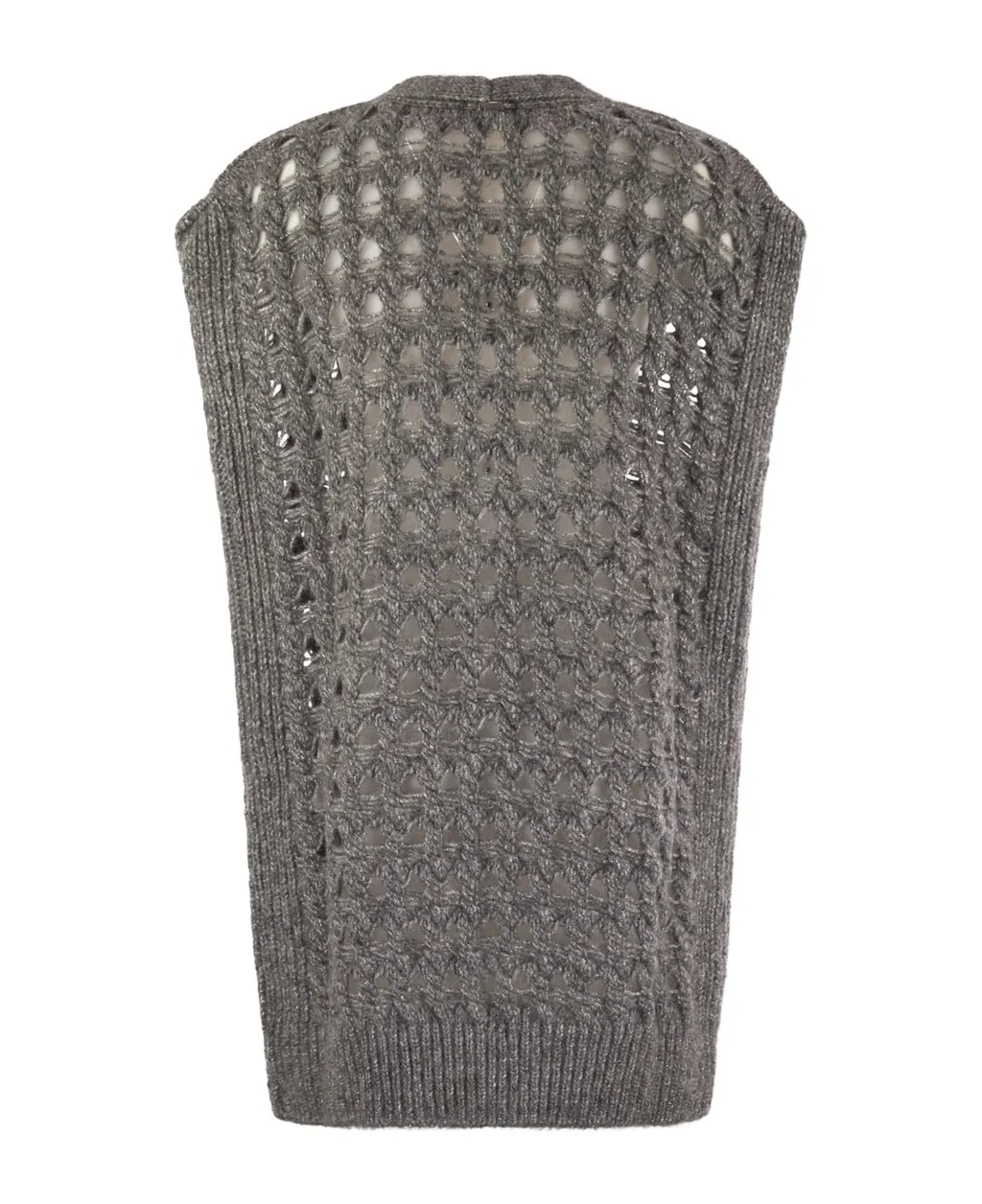 Sleeveless Knitted Cardigan