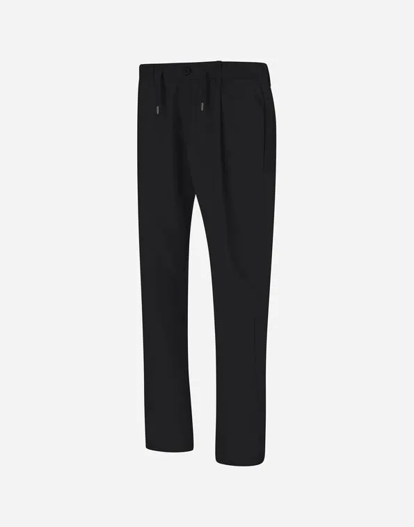 Pleated Straight-Leg Trousers