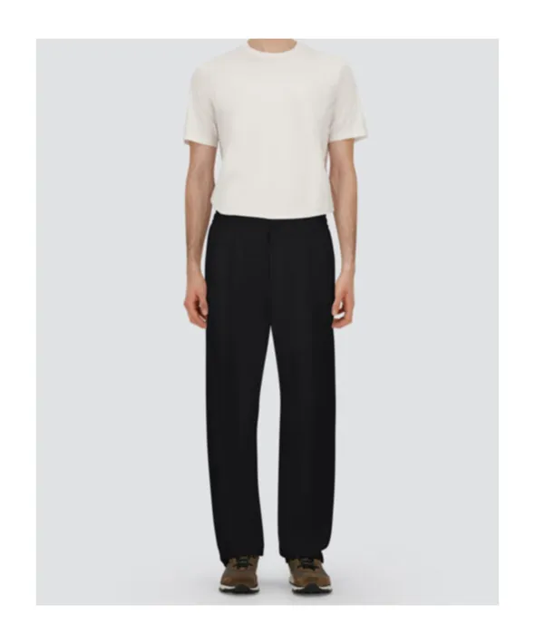 Pleated Straight-Leg Trousers
