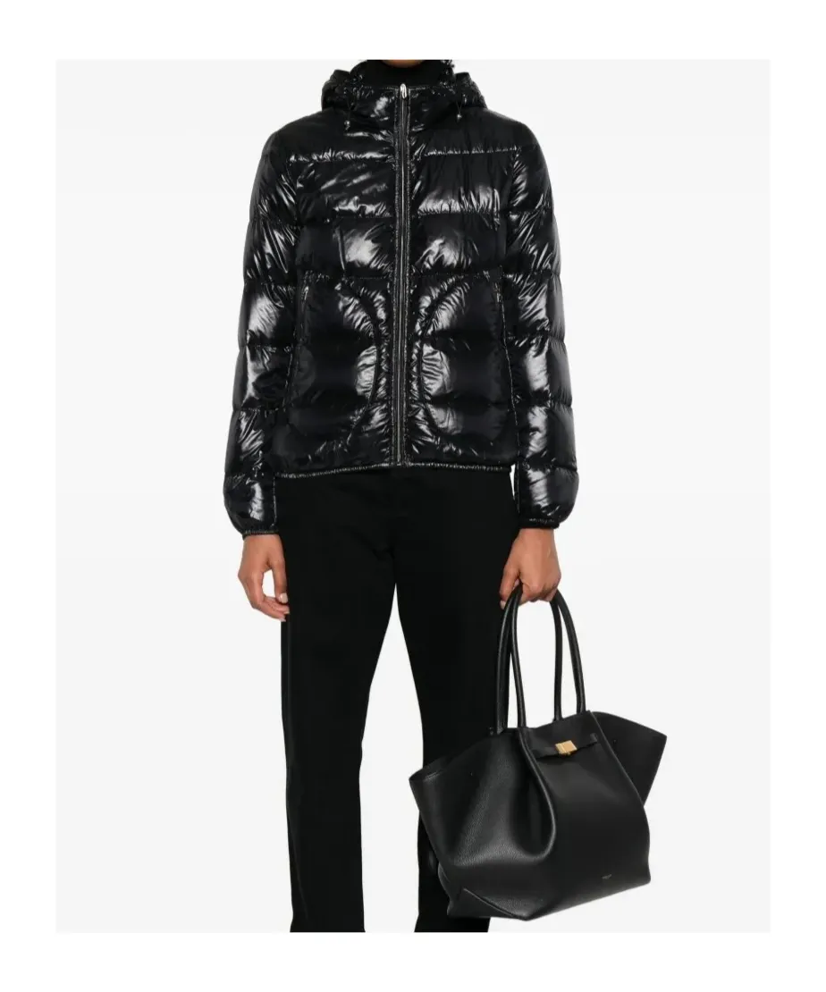 Hooded Zipped Puffer Jacket