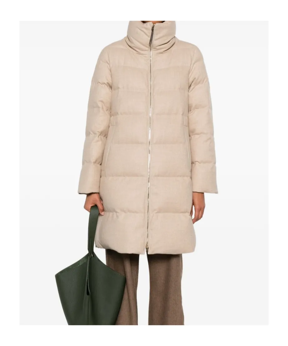 Quilted Zip-Up Coat