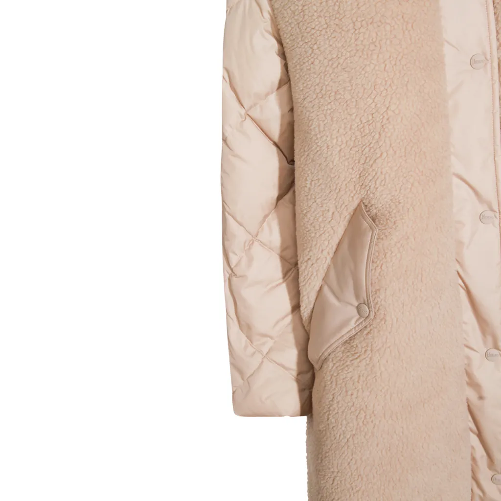 Press-Stud Fastened Hooded Jacket