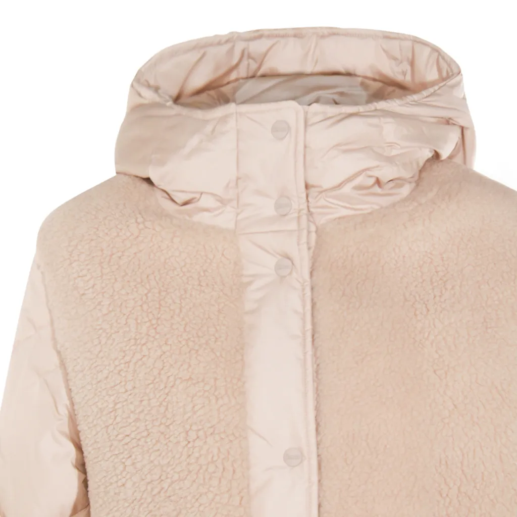 Press-Stud Fastened Hooded Jacket
