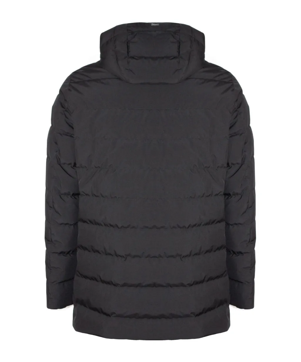 Quilted Zip-Up Down Jacket