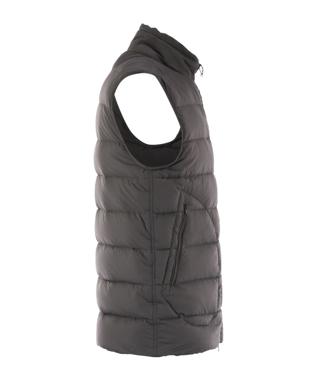 Quilted Vest-Style Down Jacket