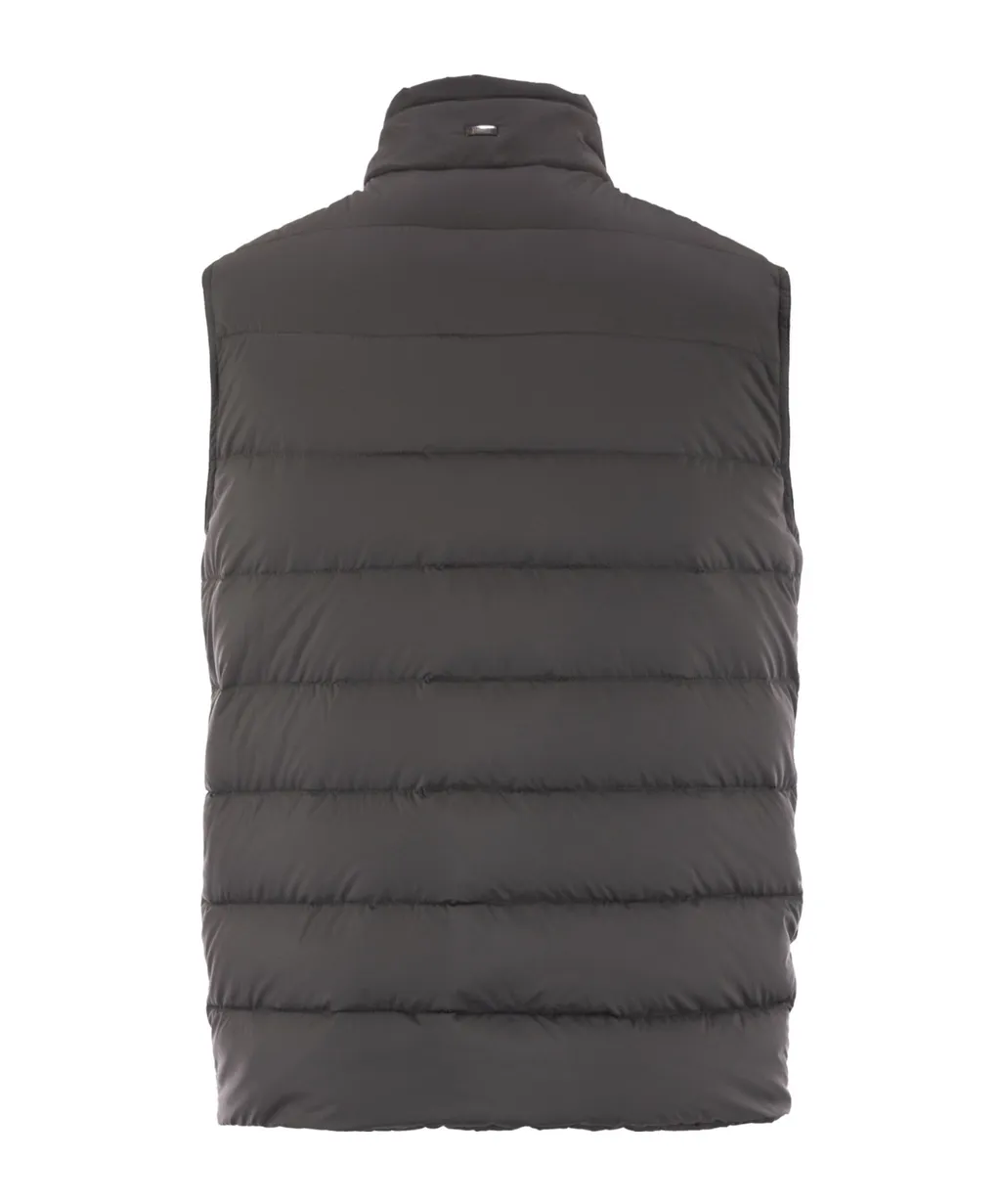 Quilted Vest-Style Down Jacket