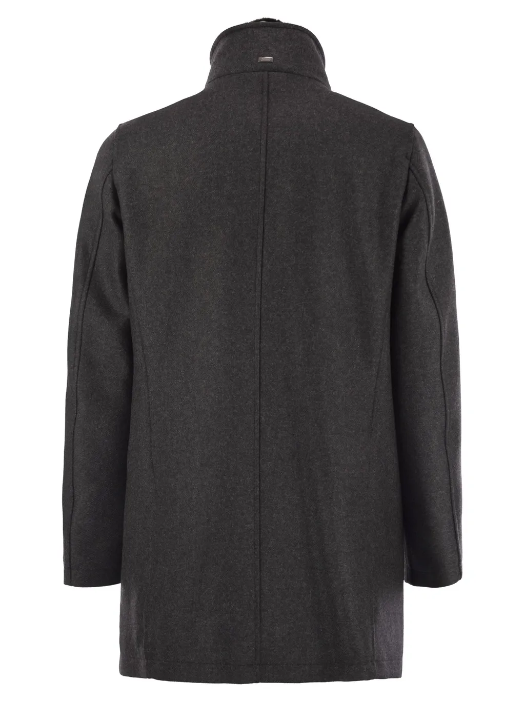 Coat With Detachable Collar