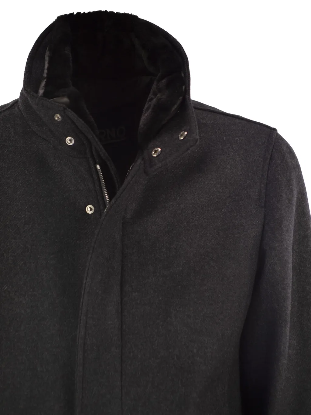 Coat With Detachable Collar