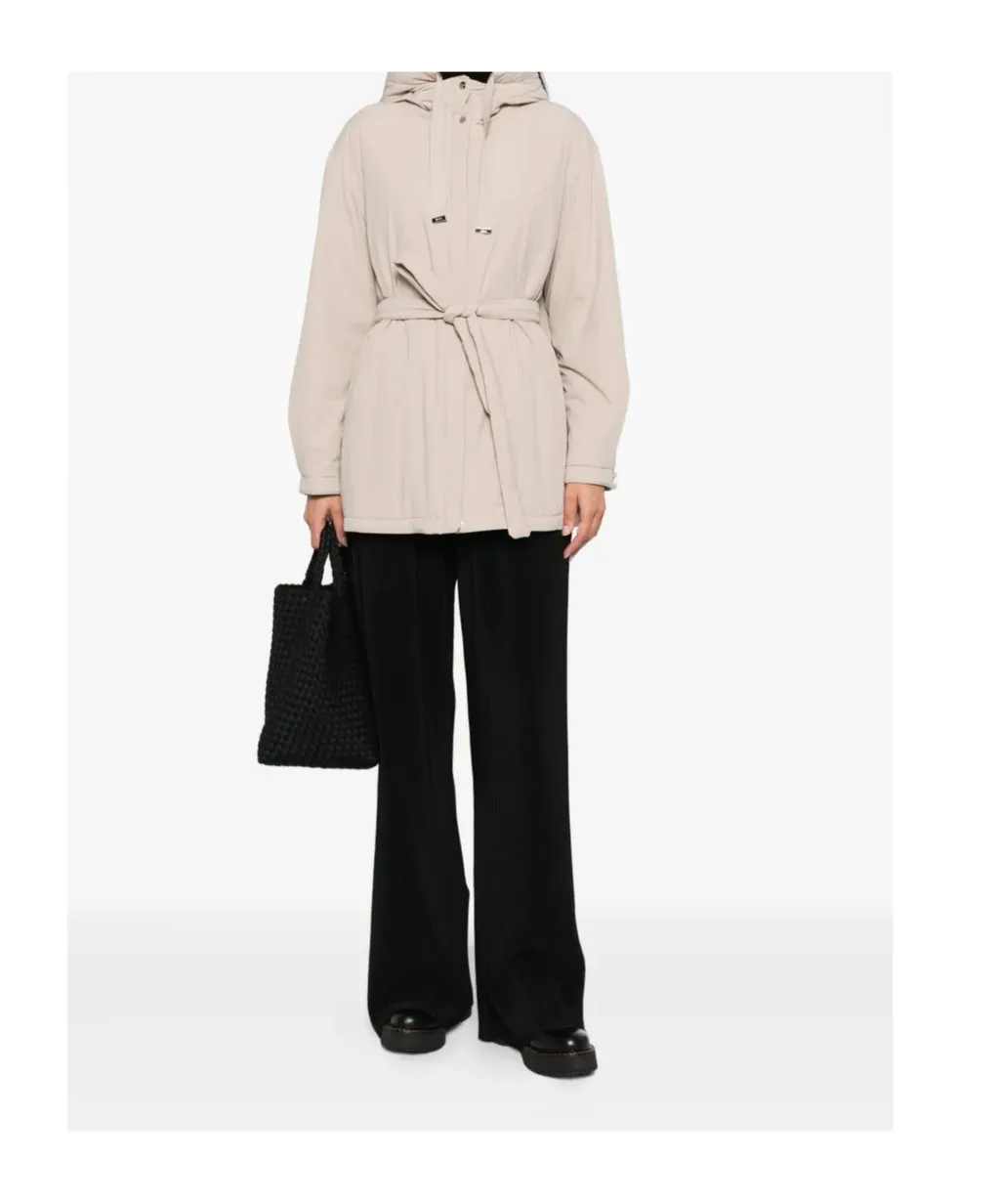Hooded Belted Jacket