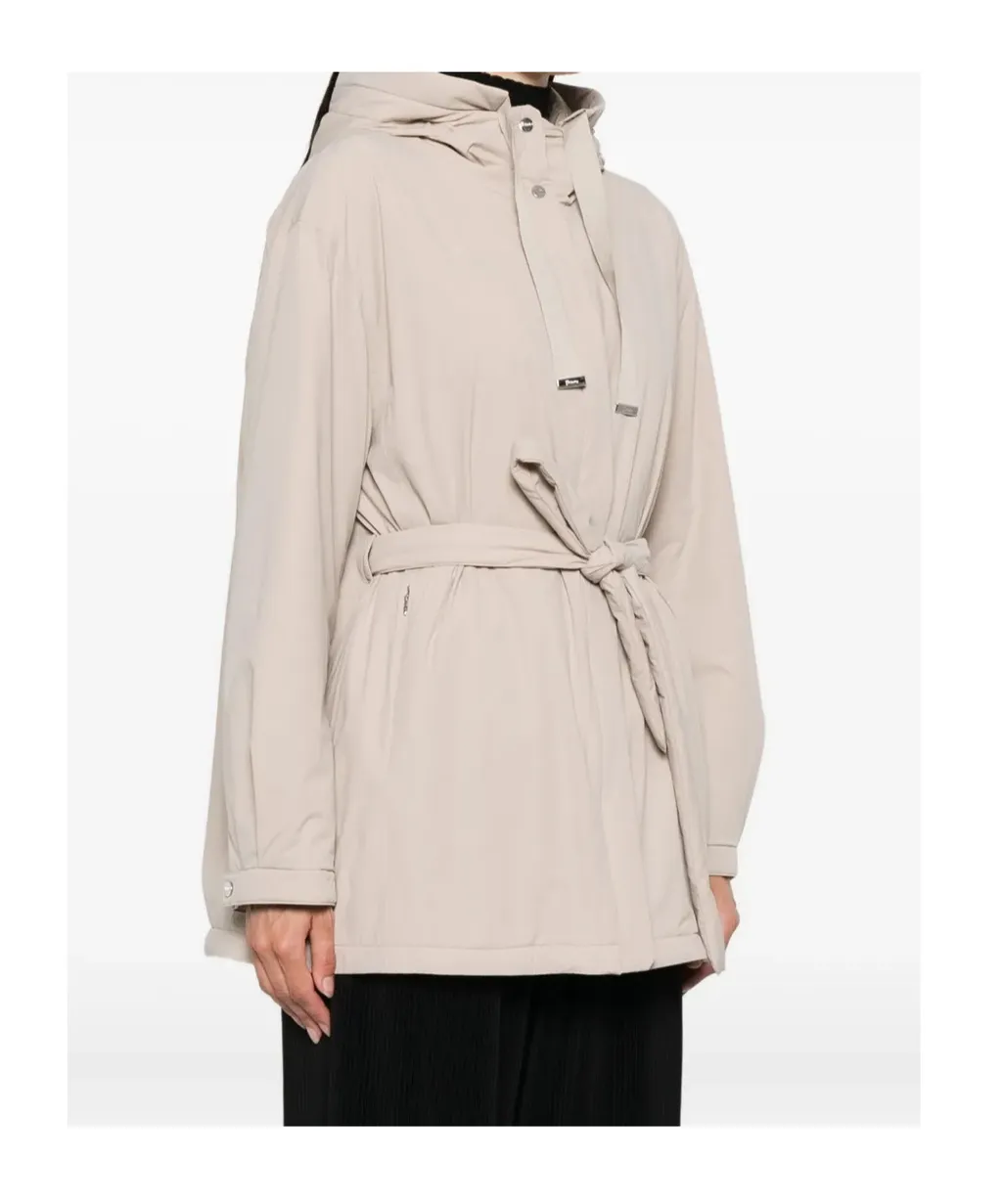 Hooded Belted Jacket