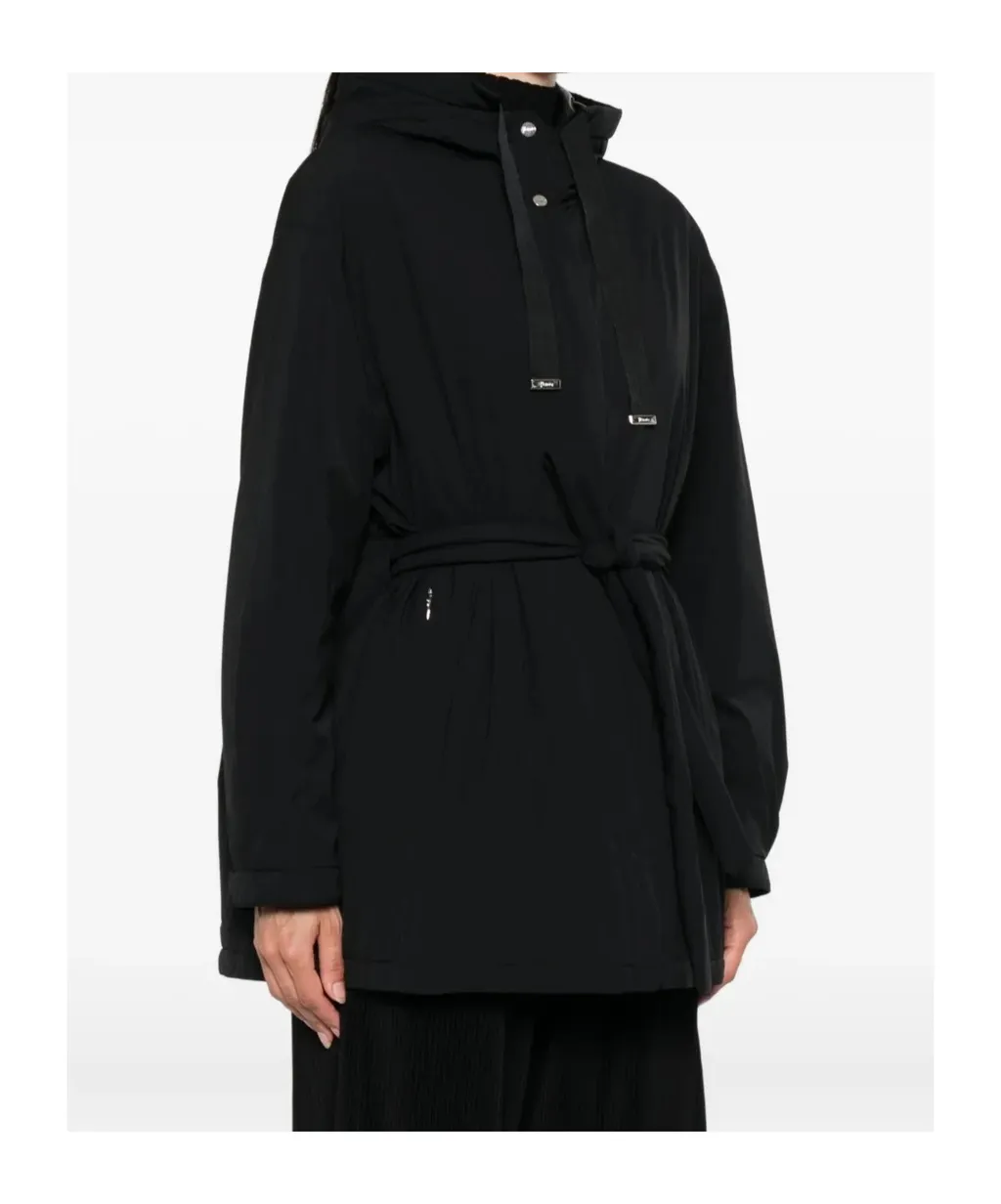 Belted Drawstring Coat