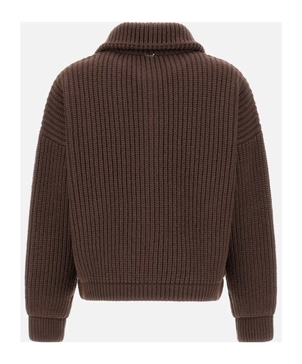 Ribbed Zip-Up Cardigan