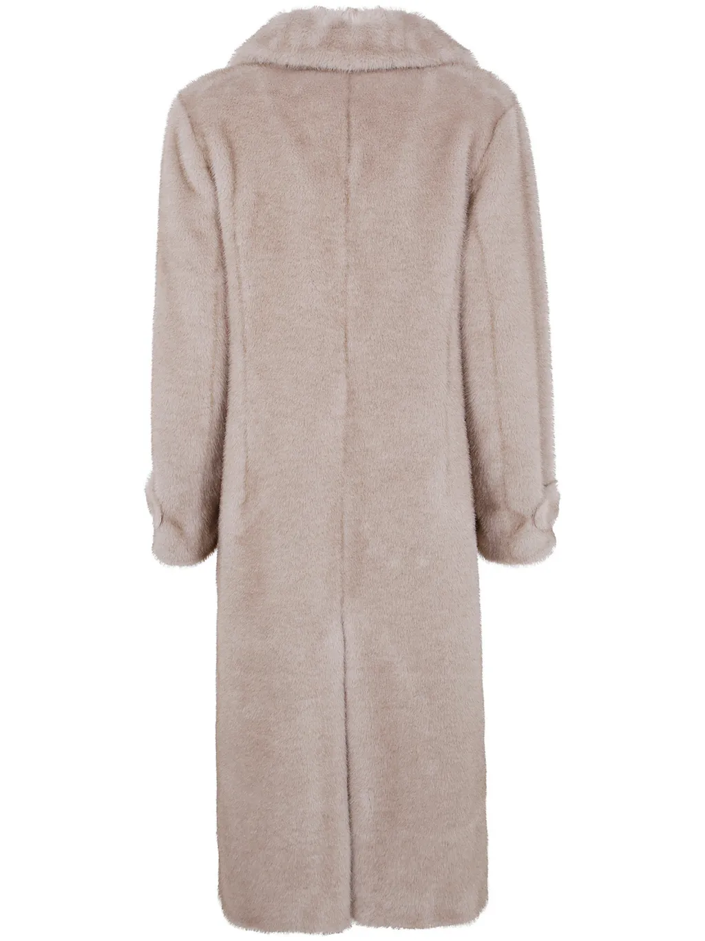 Buttoned Flap-Pocket Coat