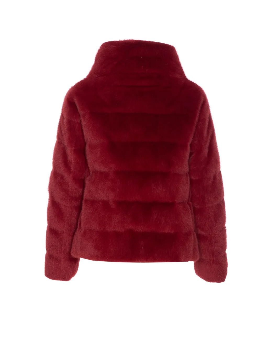 Faux-Fur Zipped Down Jacket