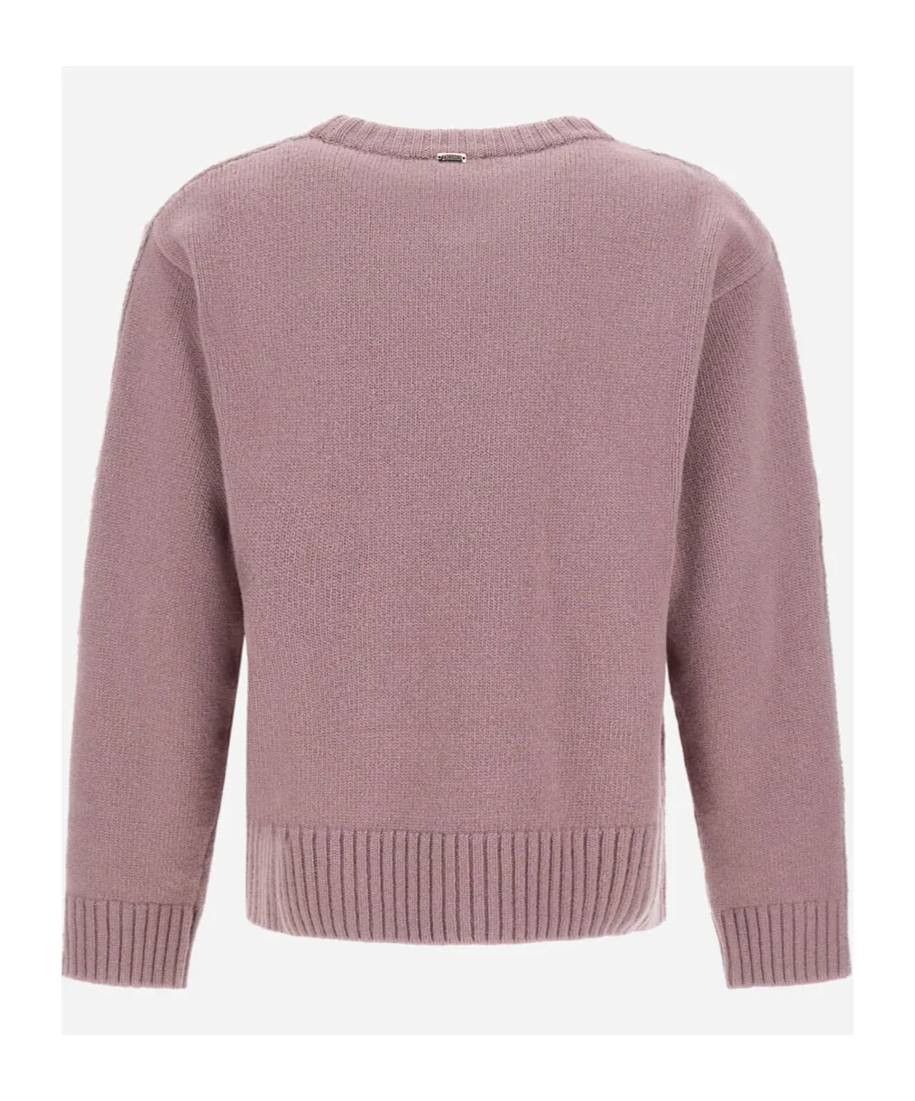 Embellished Long Sleeved Crew-Neck Jumper