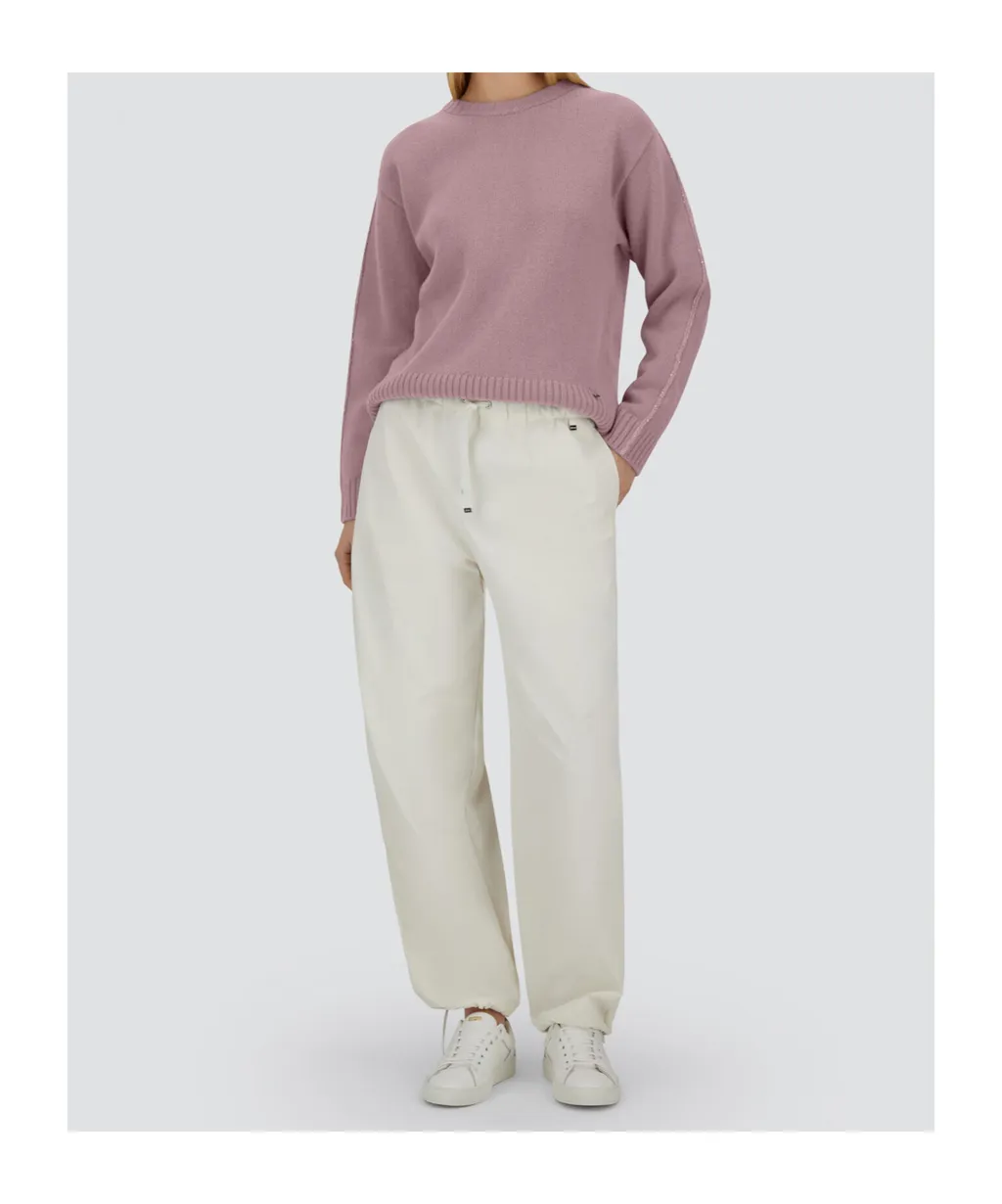 Embellished Long Sleeved Crew-Neck Jumper