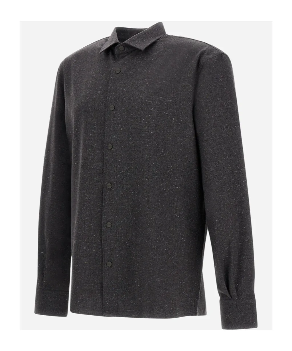 Textured Wool Shirt Jacket