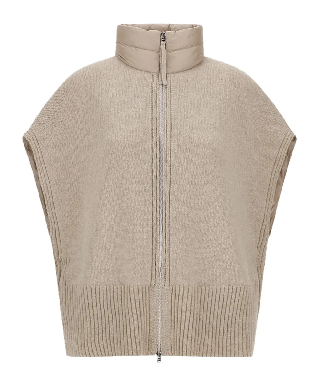 Sleeveless Zip-Front Vest