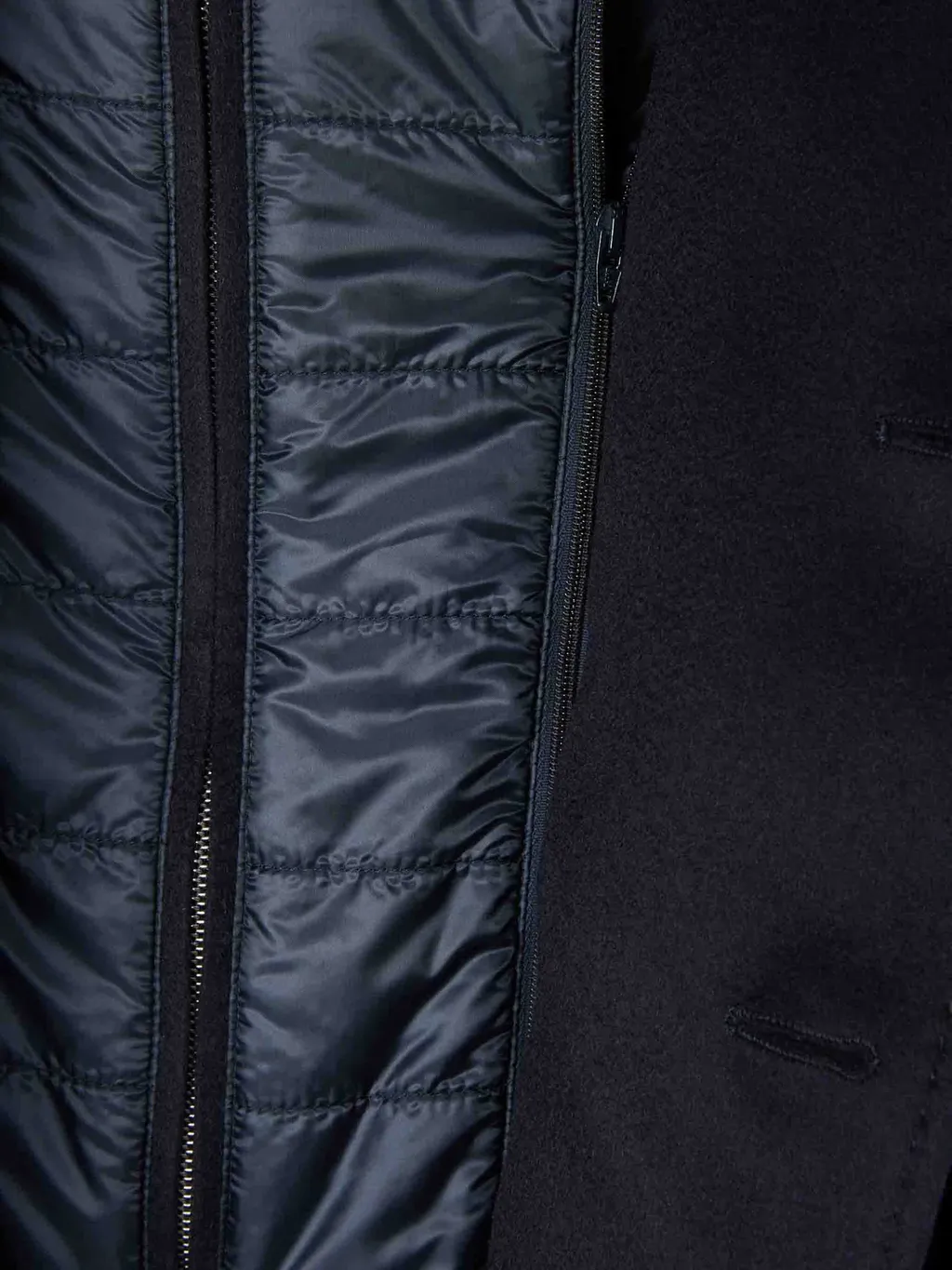 Detachable-Lining Buttoned Coat
