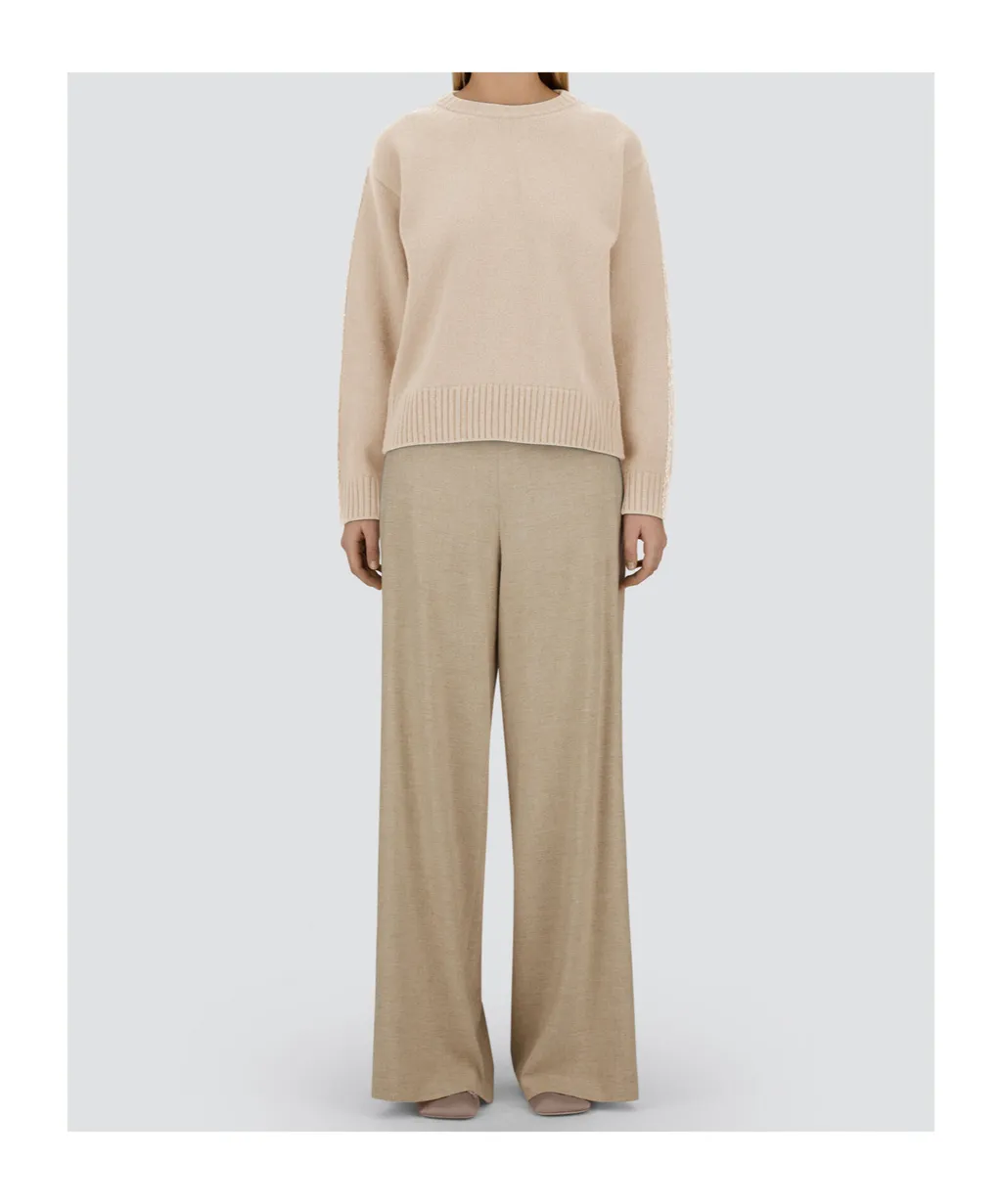 Embellished Crew-Neck Sweater