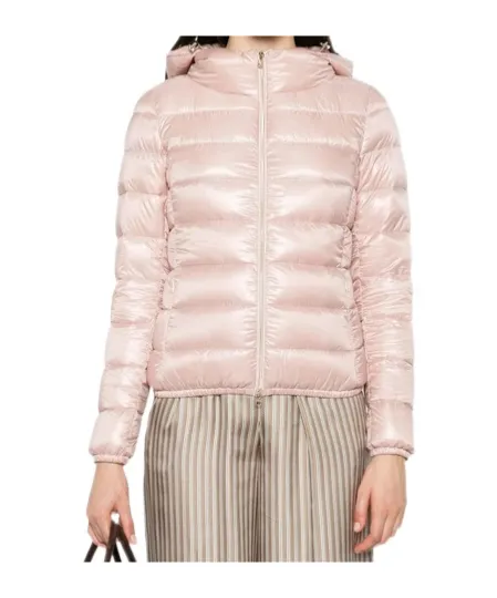 Zippered Quilted Down Jacket