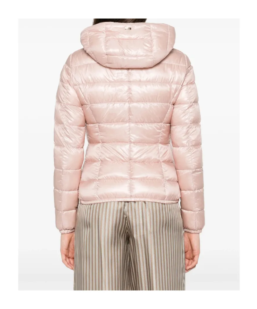Zippered Quilted Down Jacket