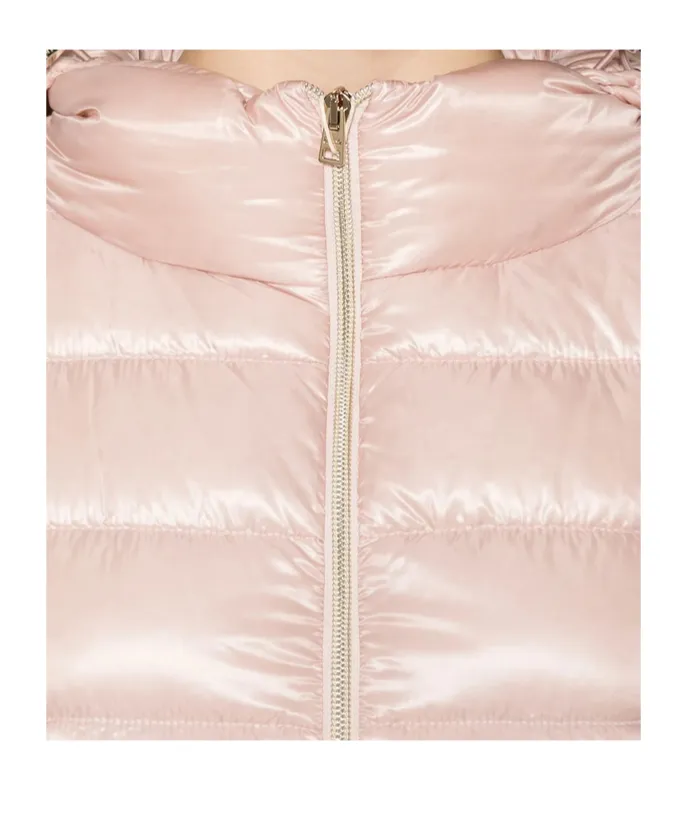 Zippered Quilted Down Jacket