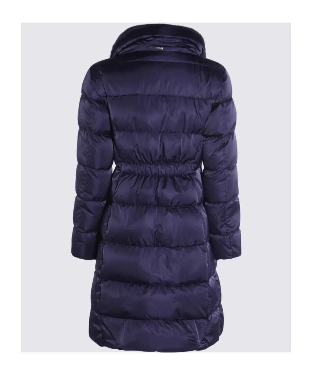 High Neck Padded Long Jacket