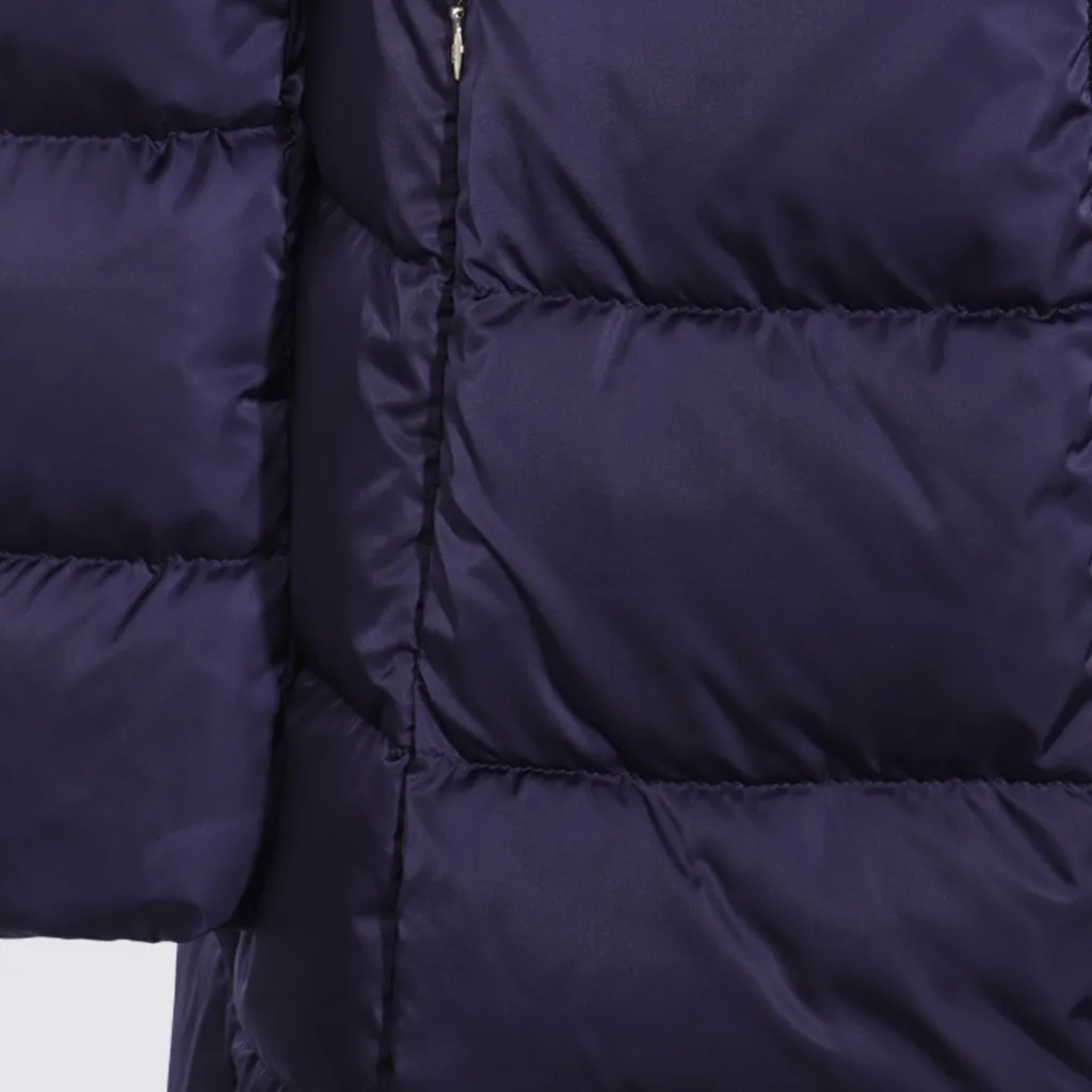 High Neck Padded Long Jacket