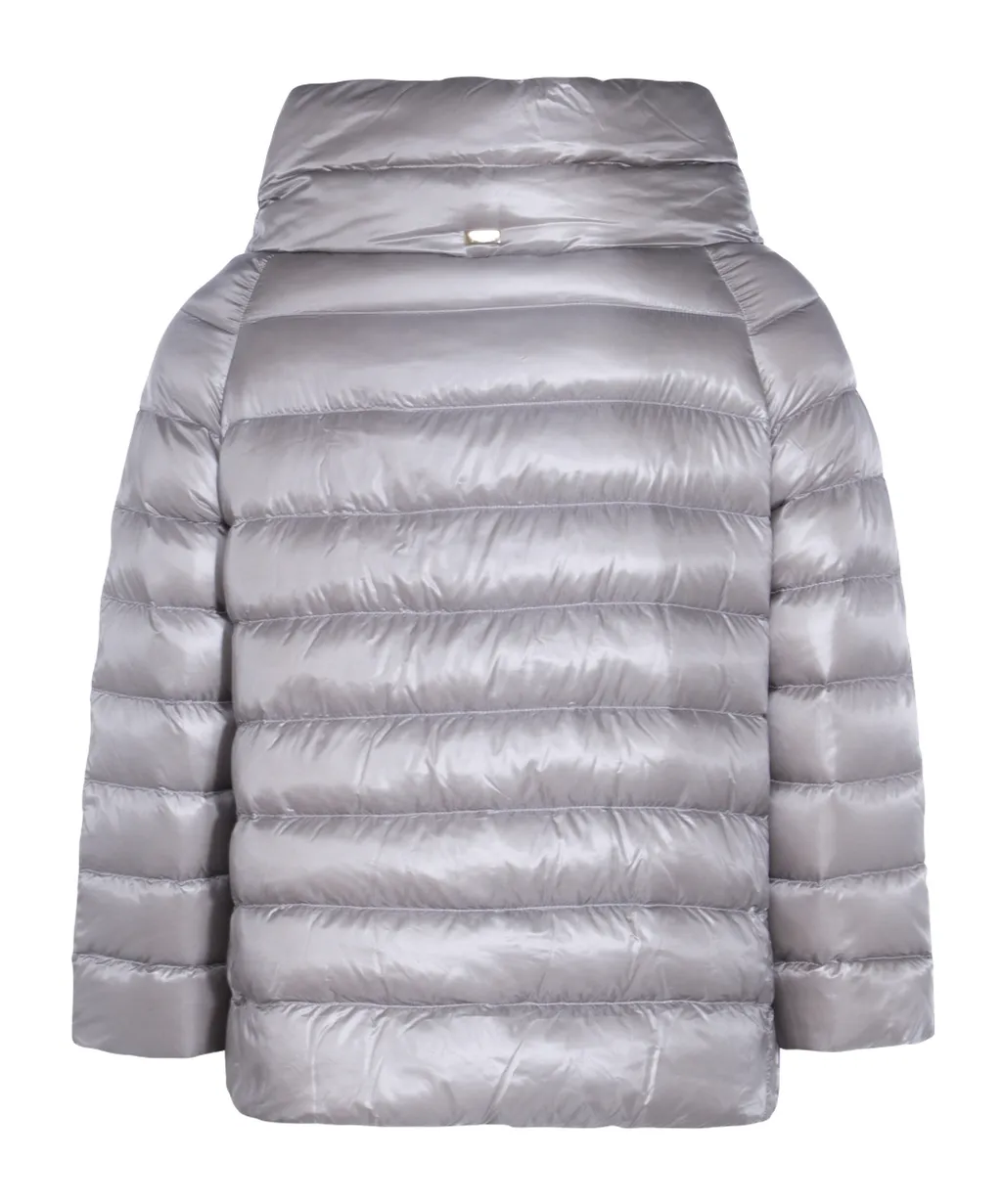 High Collar Quilted Down Jacket