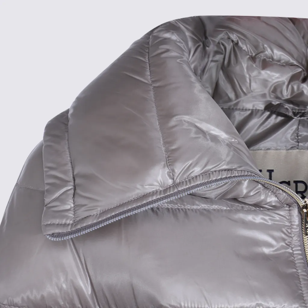 Quilted Three-Quarter-Sleeve Coat