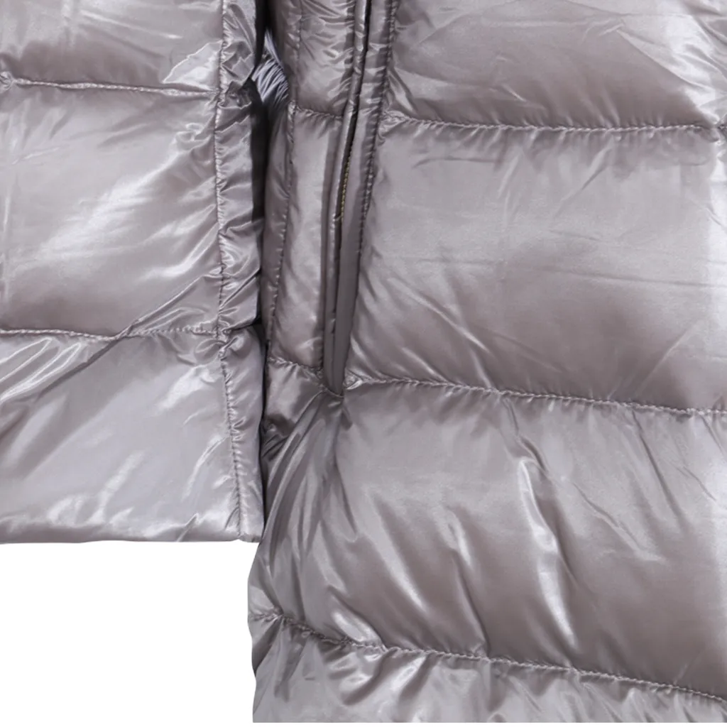 Quilted Three-Quarter-Sleeve Coat