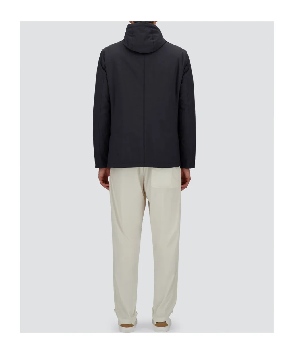 Hooded Three-Button Jacket