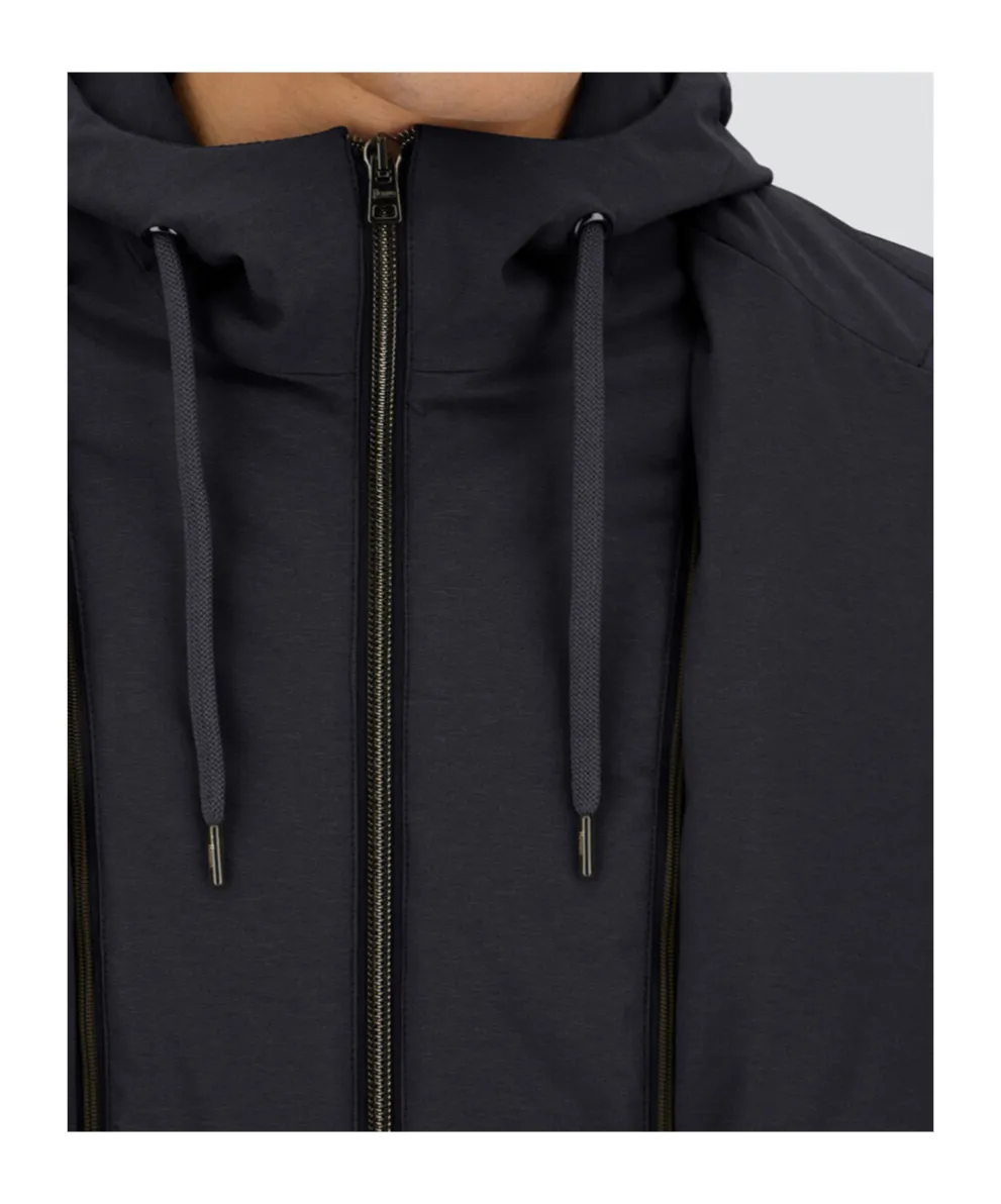 Hooded Three-Button Jacket