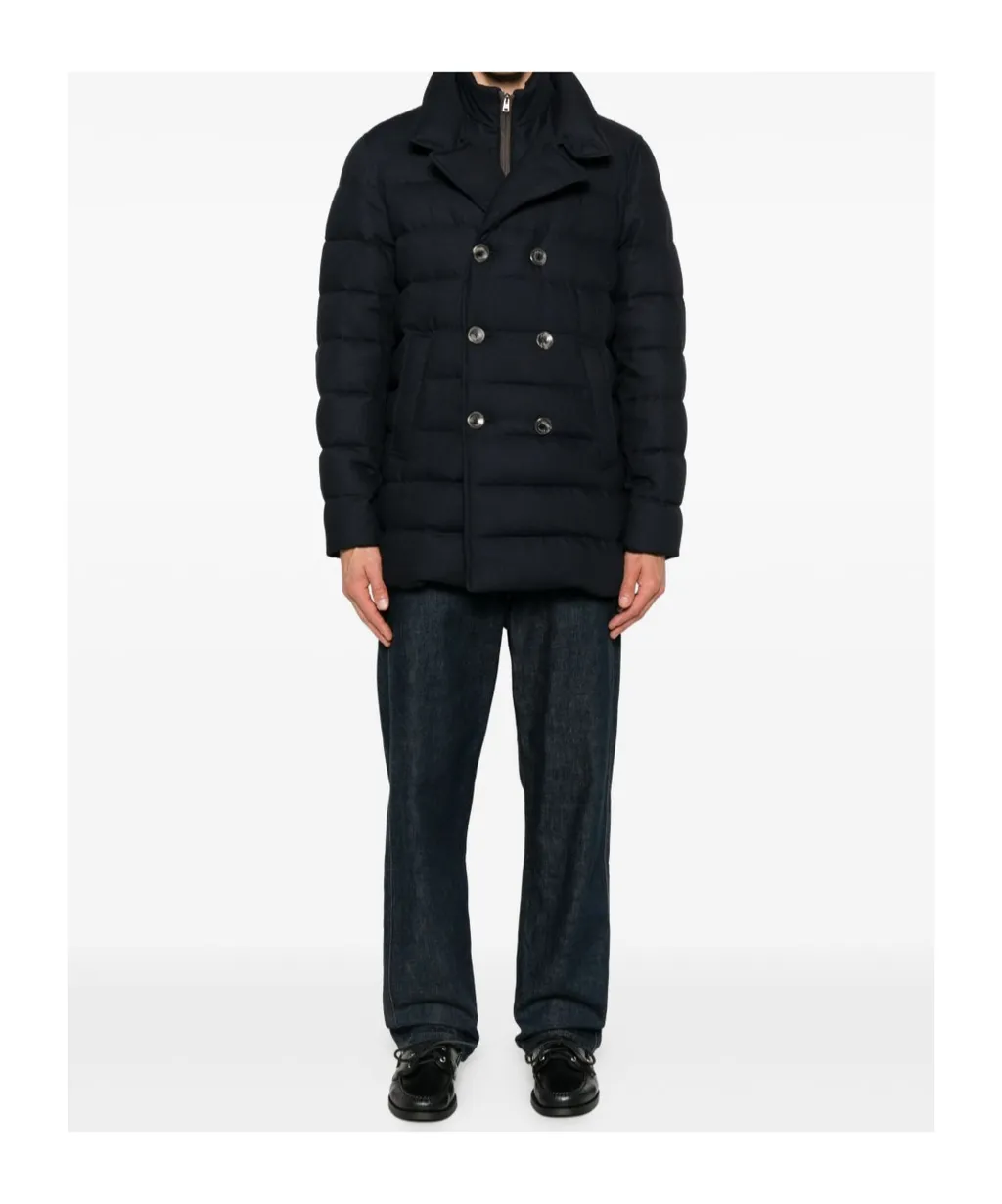 Quilted Double-Breasted Jacket