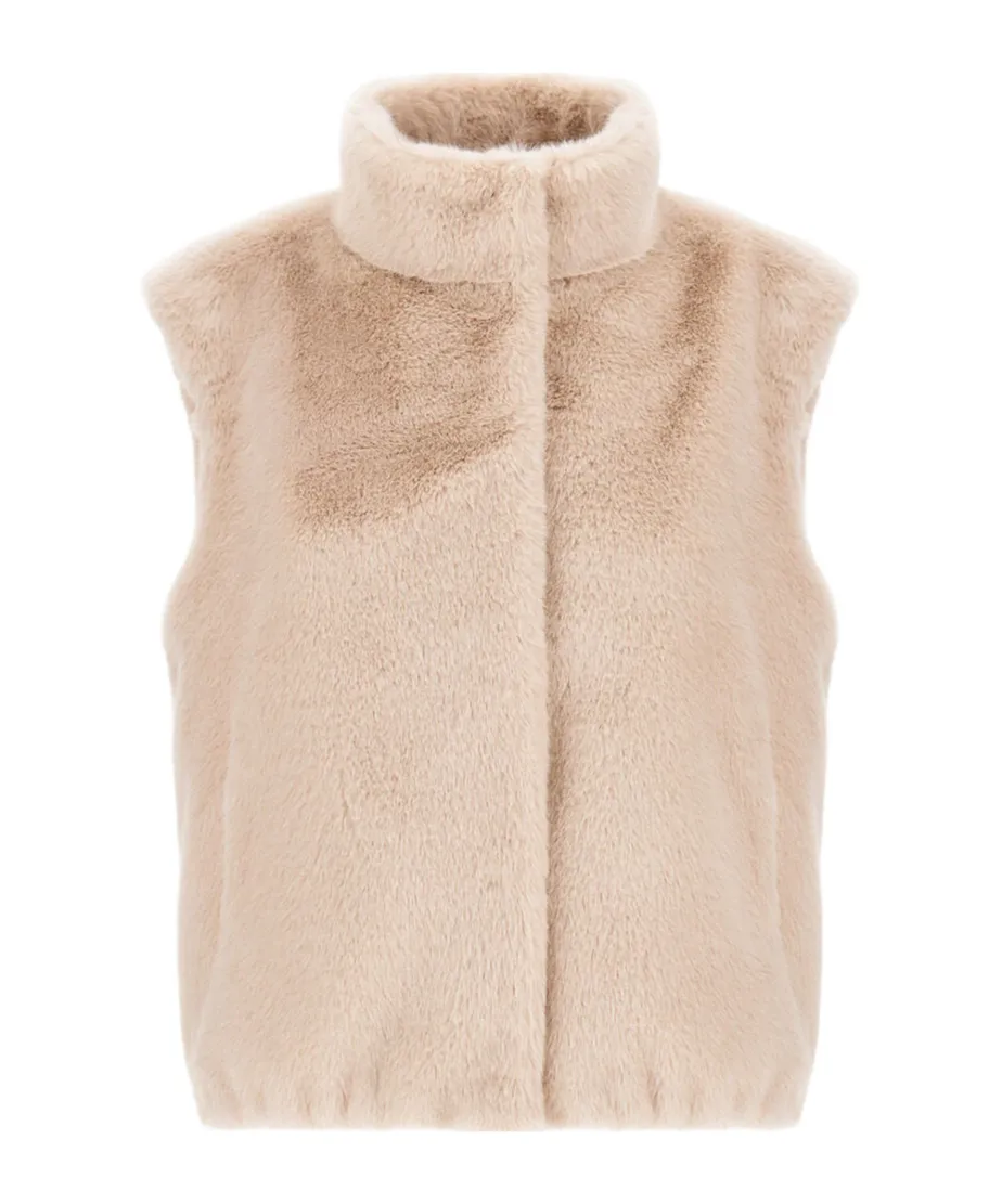 Faux-Fur Sleeveless Vest