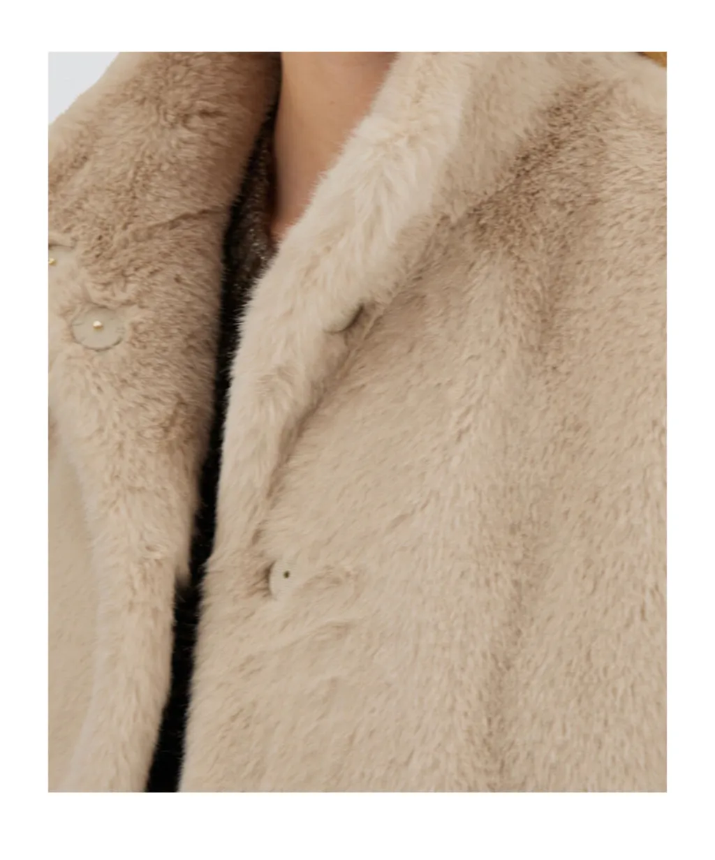 Faux-Fur Sleeveless Vest