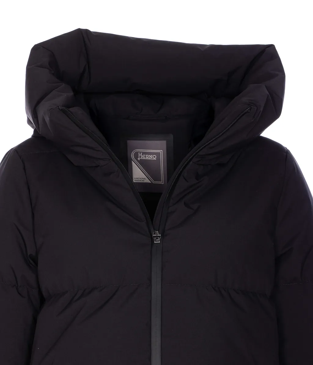 Short Hooded Down Jacket