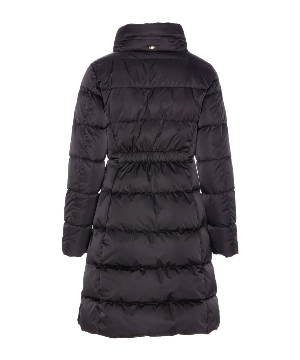 High Neck Padded Long Jacket