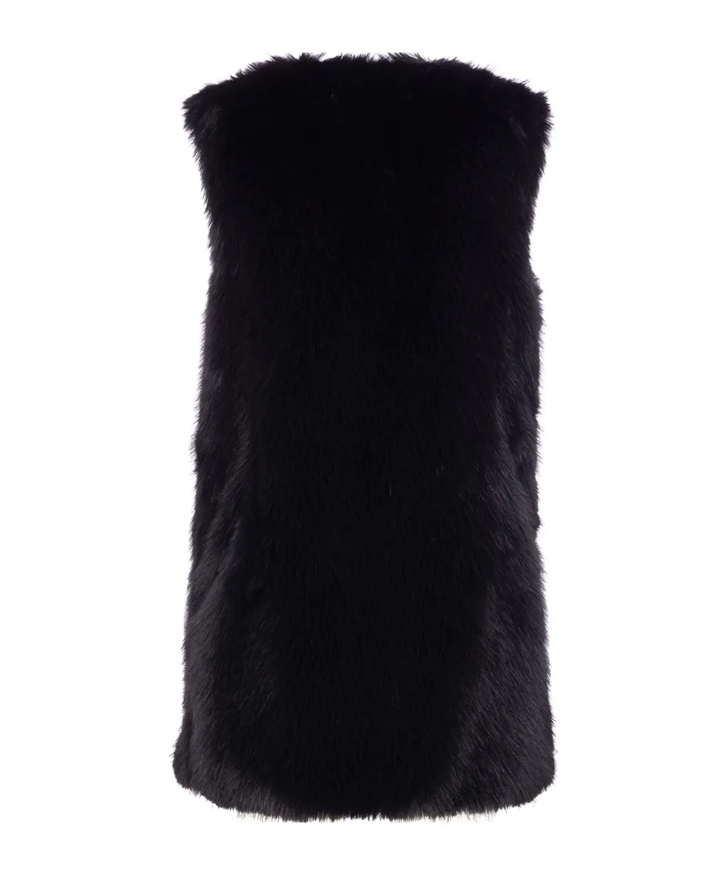 Faux-Fur Sleeveless Gilet