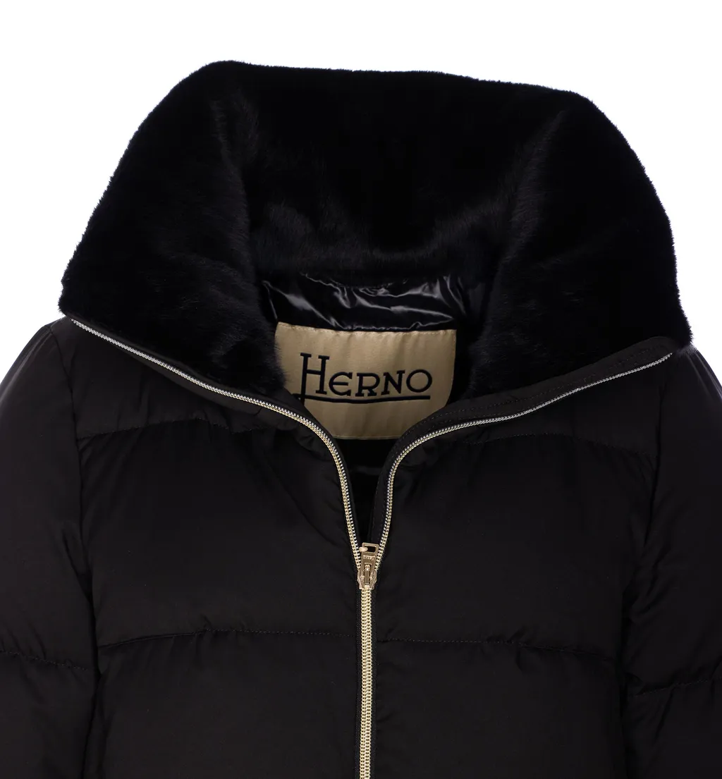 Zipped Padded Down Jacket
