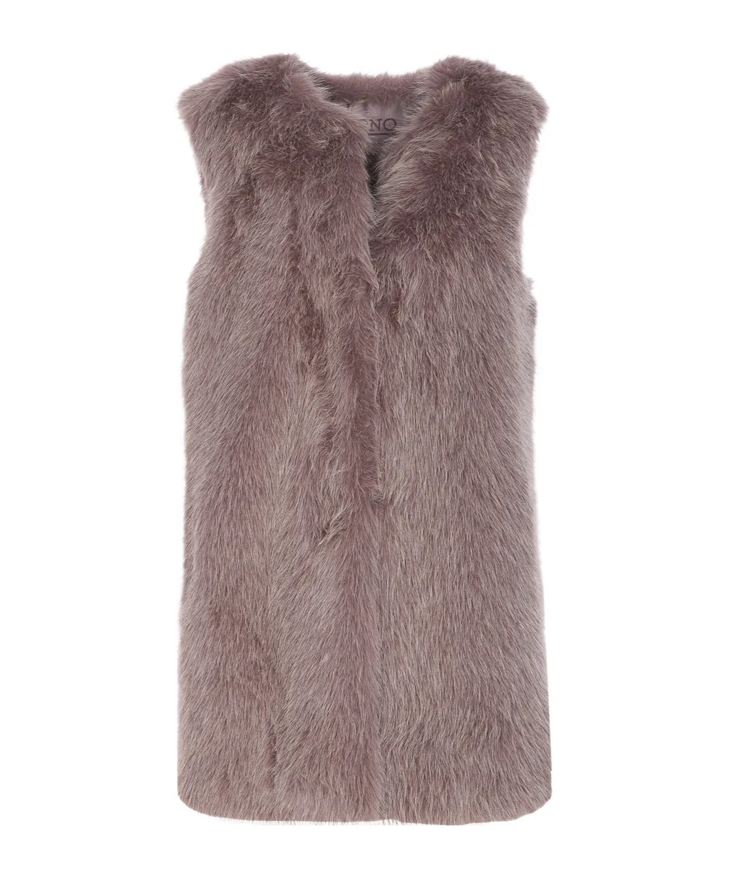 Faux-Fur Sleeveless Gilet