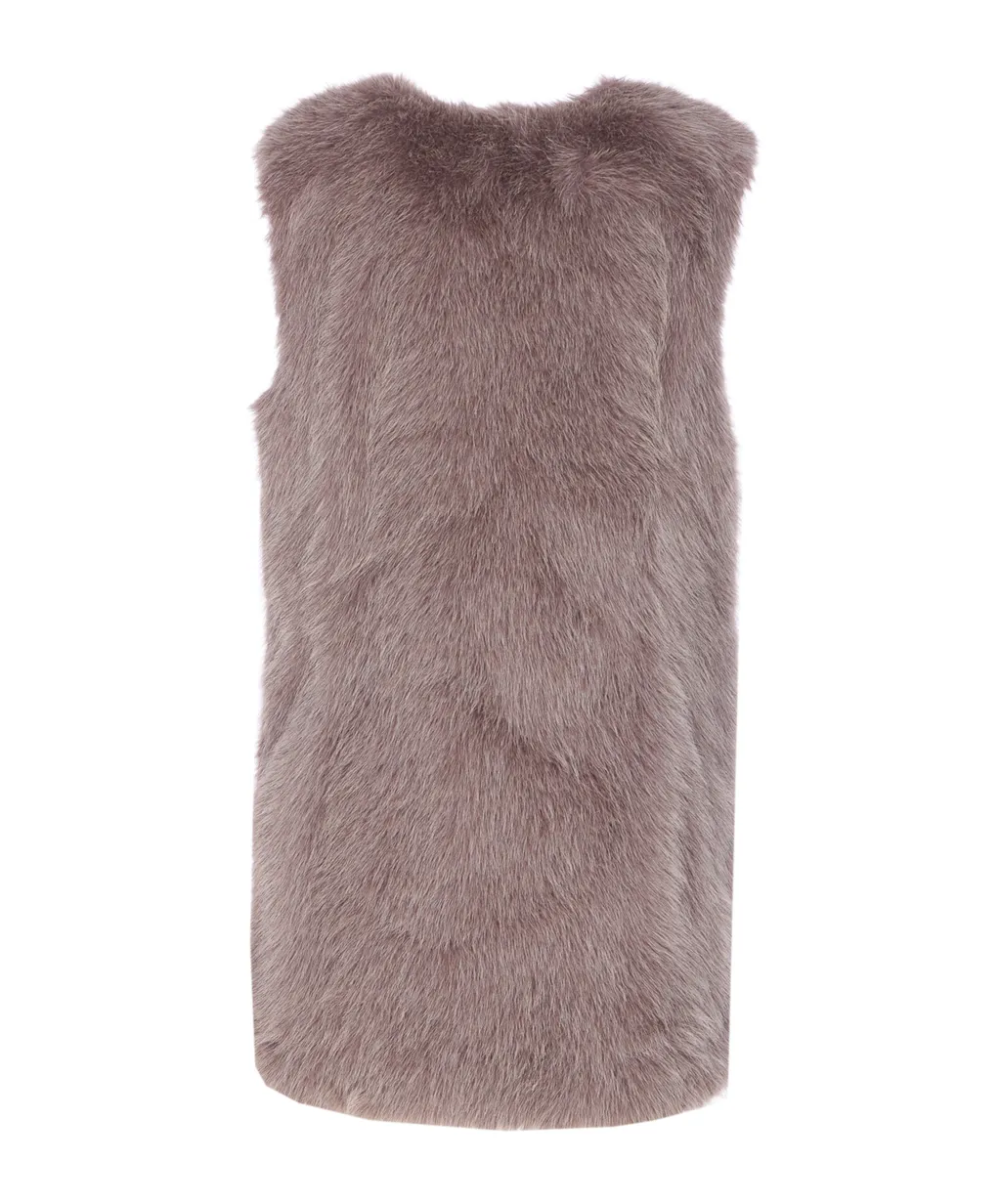 Faux-Fur Sleeveless Gilet